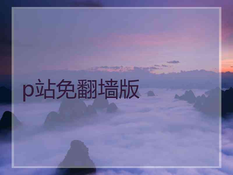 p站免翻墙版