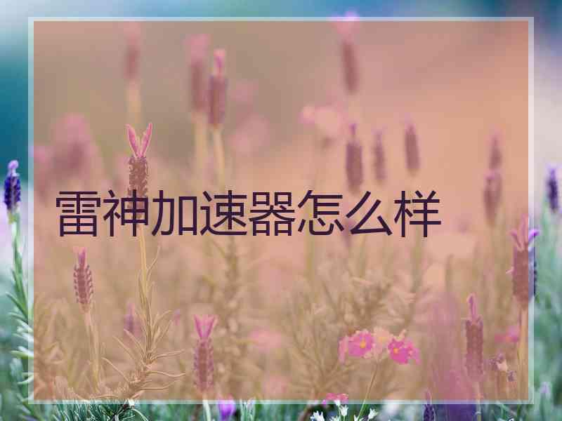 雷神加速器怎么样