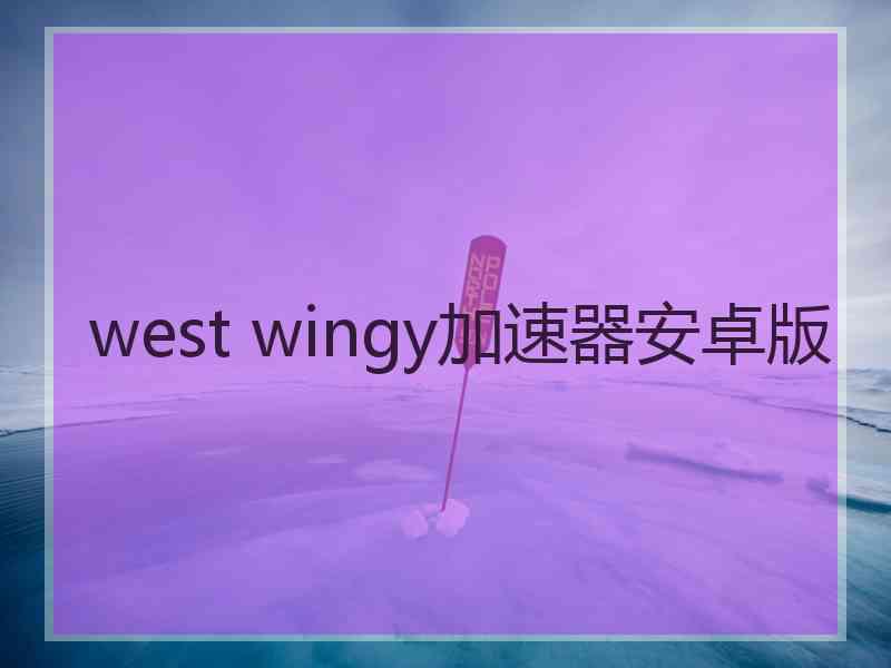 west wingy加速器安卓版