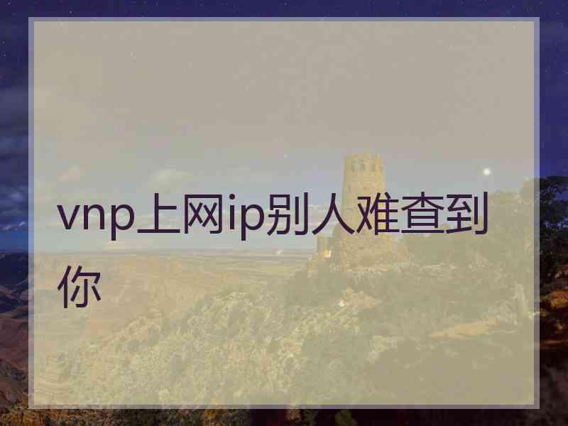 vnp上网ip别人难查到你