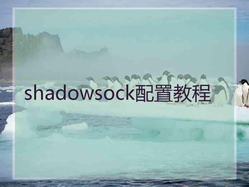 shadowsock配置教程
