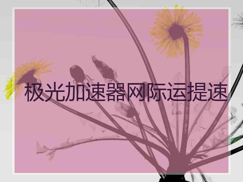 极光加速器网际运提速