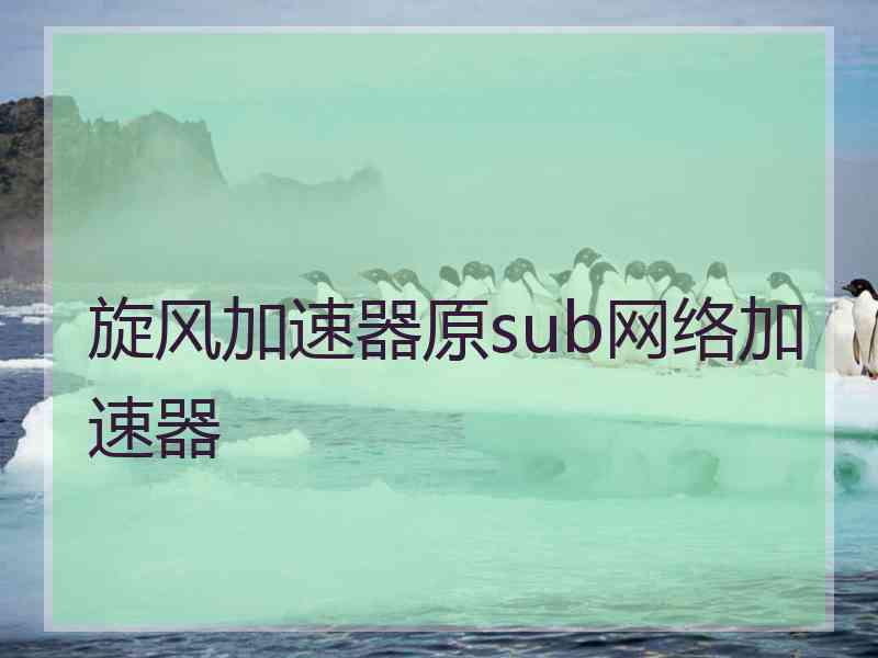 旋风加速器原sub网络加速器