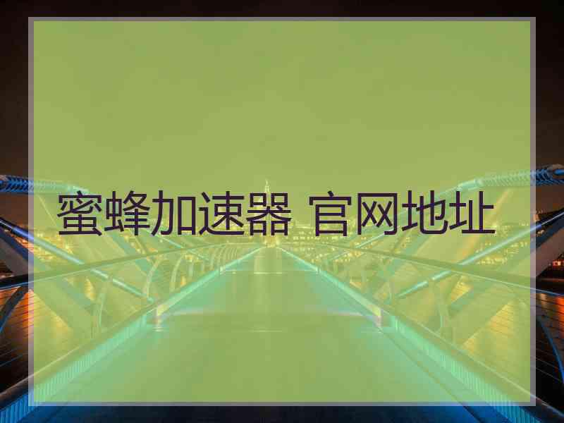 蜜蜂加速器 官网地址
