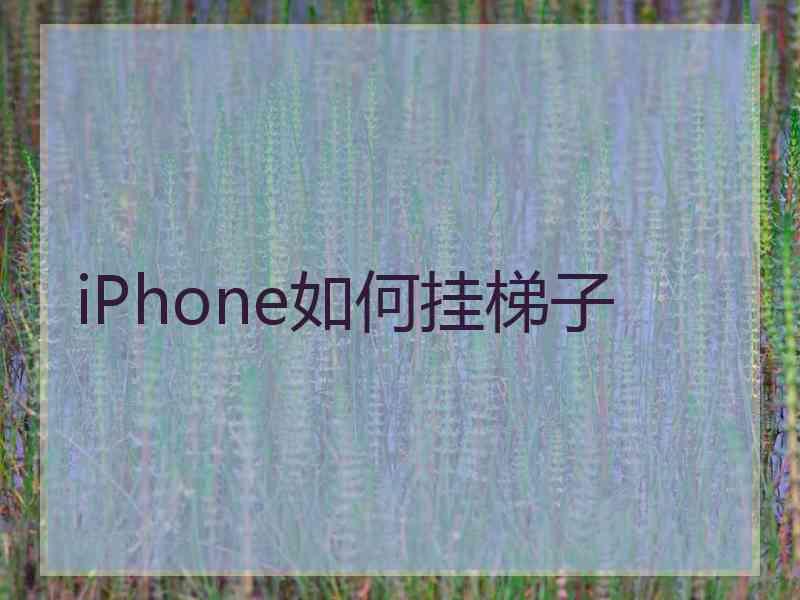 iPhone如何挂梯子